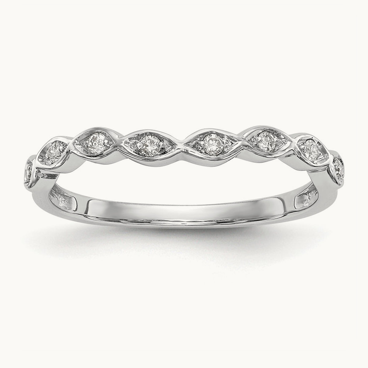 Diamond Band — 14K White Gold, 7