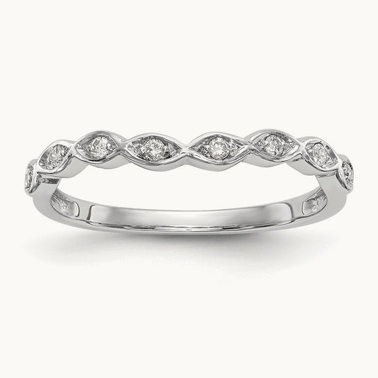 Diamond Band — 14K White Gold, 7