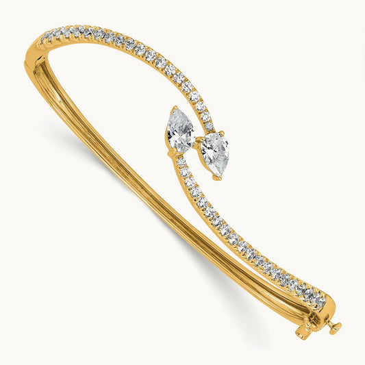 Bangle, 1.75 ct tw Lab-Grown Diamond — 14K Yellow Gold
