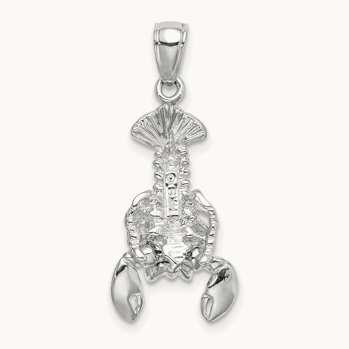 Moveable Lobster Charm — 14K White Gold