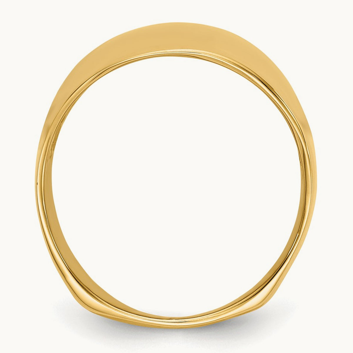 Polished Dome Ring, 14K