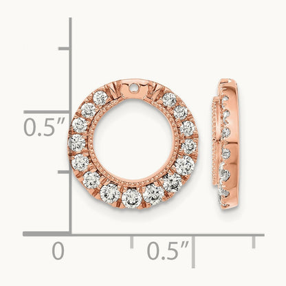 Circle Earring Jackets, 1.50 ct tw Lab-Grown Diamond