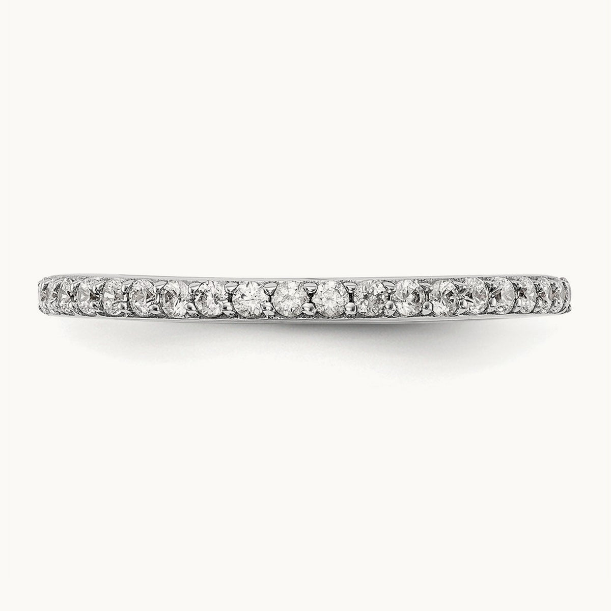 Diamond Wedding Band, 14K White Gold