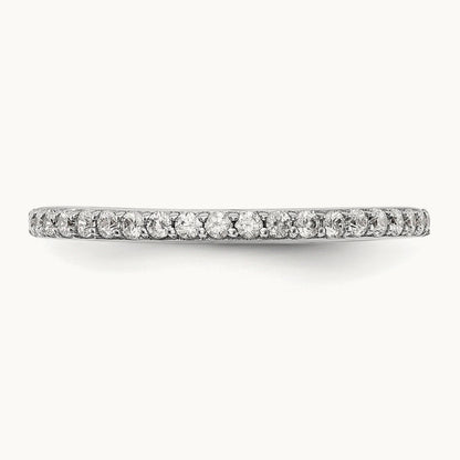 Diamond Wedding Band, 14K White Gold