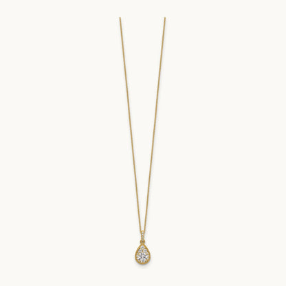 Teardrop Necklace, 0.50 ct tw Lab-Grown Diamond — 14K Yellow Gold