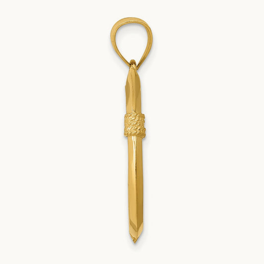 3D Whale Tail Hook Pendant — 28mm