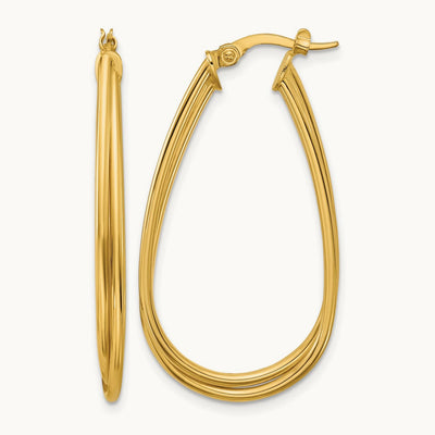 Polished Twist Hoop Earrings — Leslie's — photo set