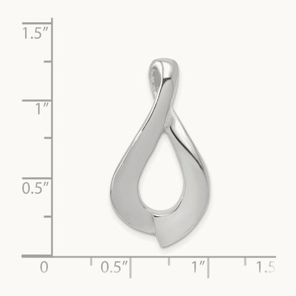 Slide, 14K White Gold