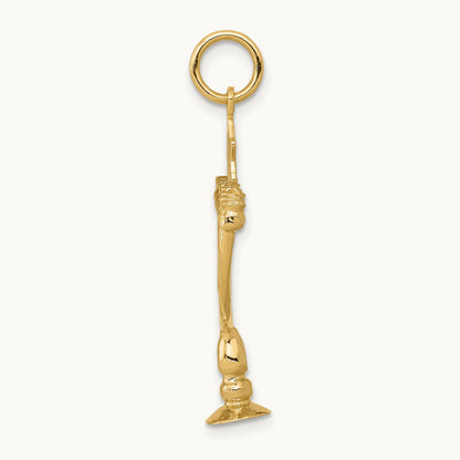 3D Menorah Charm, 14K