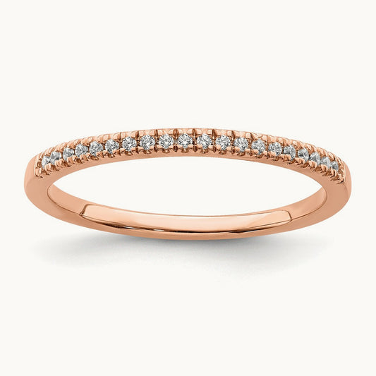 Petite Pavé Wedding Band — VS/SI (Great), 7