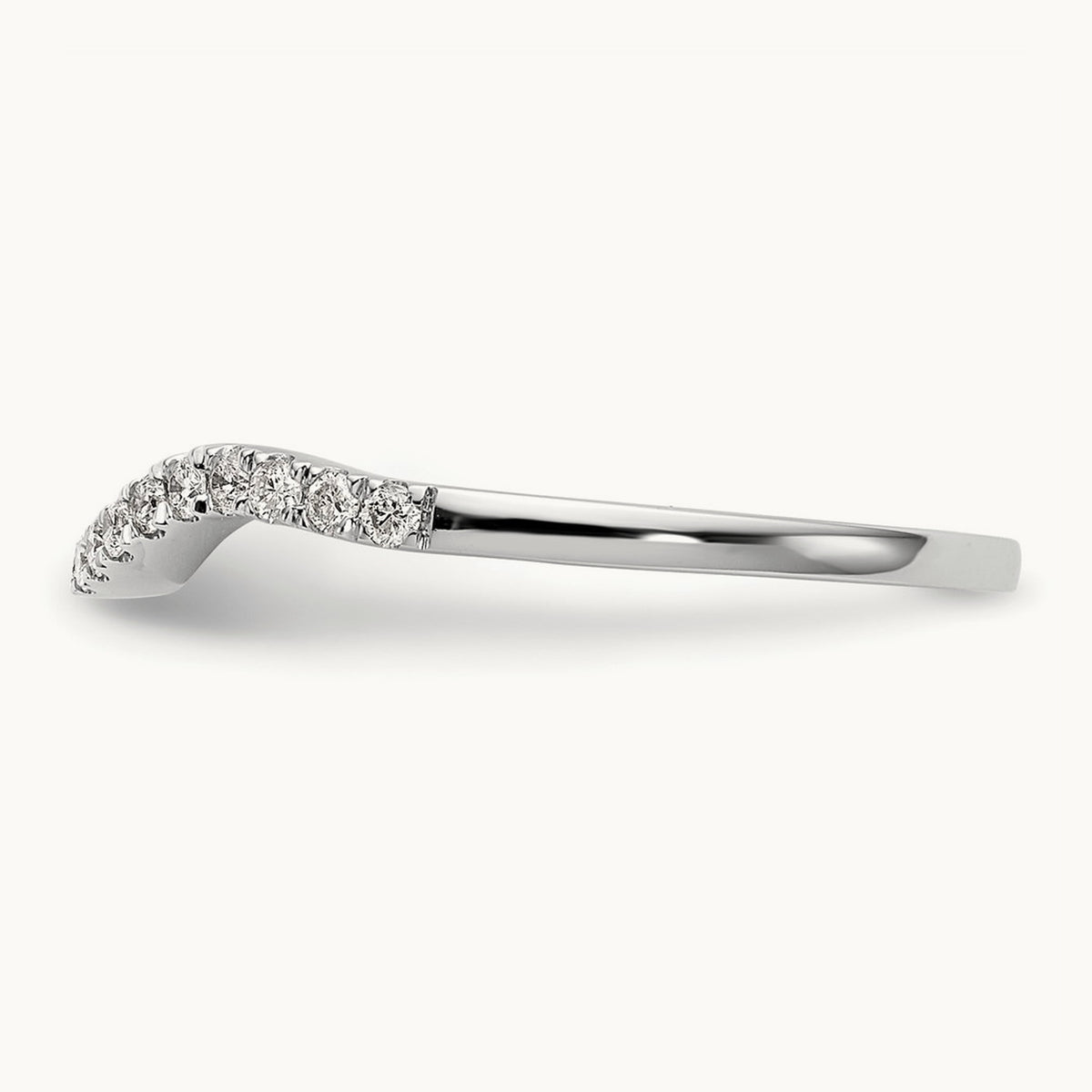 Diamond Wedding Band, 14K White Gold