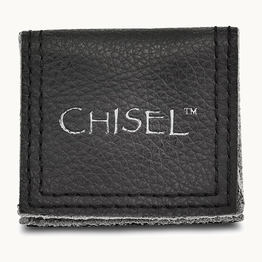 Chisel Cobalt Satin and Polished 7mm Ridged Edge Band