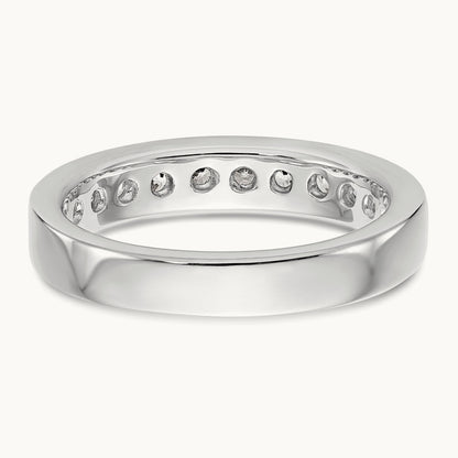 11-Stone Diamond Channel Band, Platinum