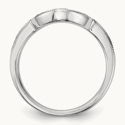 Diamond Wedding Band, 14K White Gold