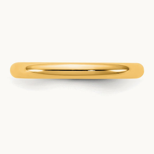 Standard Comfort Fit Band, 2.5mm, 10K Yellow Gold