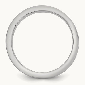 W/Y Step Up Flat Edge Wedding Band, 6mm, 14K Two-tone