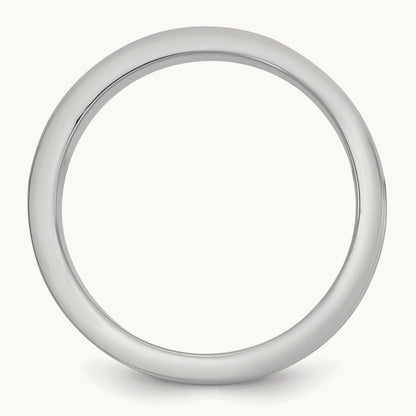 W/Y Step Up Flat Edge Wedding Band, 6mm, 14K Two-tone