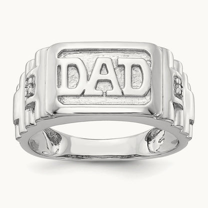 AA Diamond men's ring, 14K White Gold