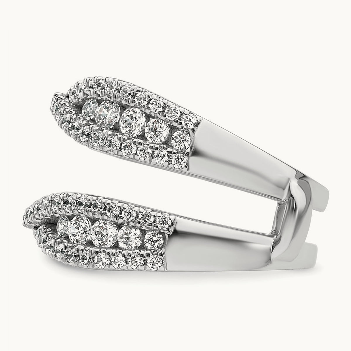 Ring Guard, 1.00 ct tw Lab-Grown Diamond — 14K White Gold
