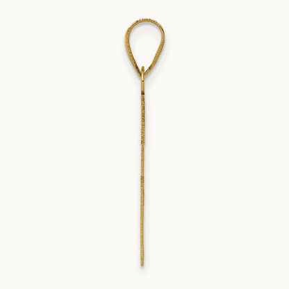 Polished Cross Charm, 14K