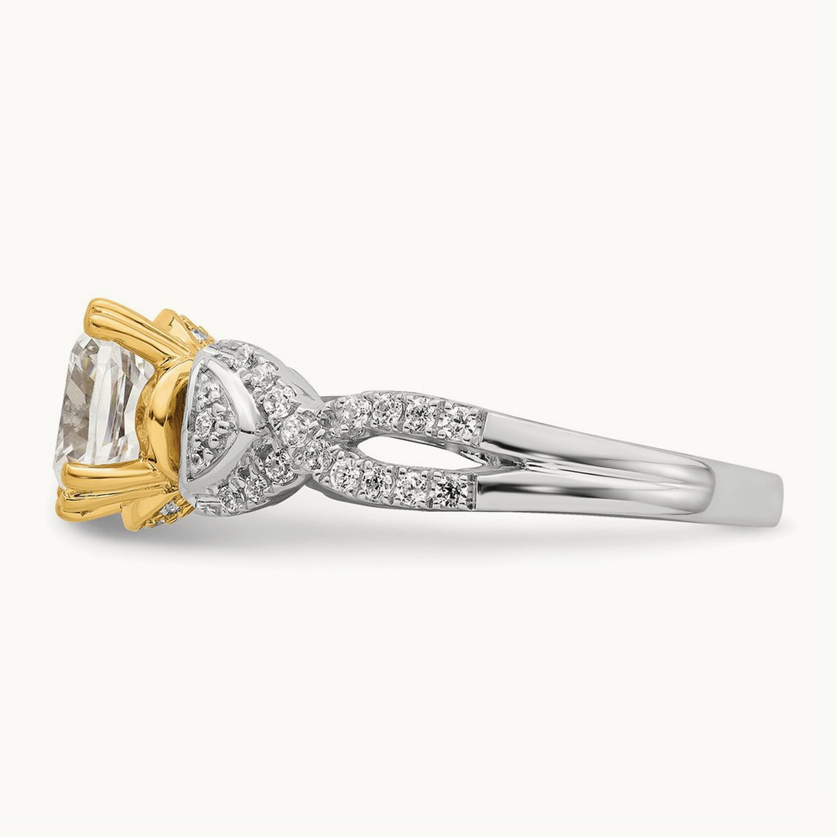 Cushion Semi-Mount Engagement Ring — 1 1/2 ct, 7