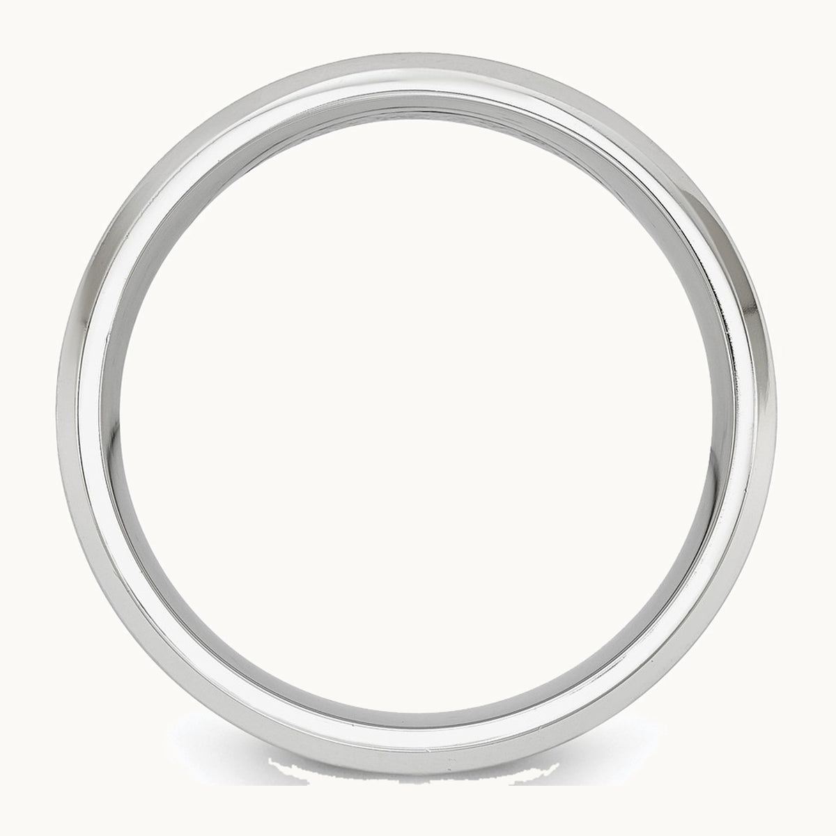 Chisel Cobalt Brushed and Polished with Yellow IP-plated Center Beveled Edge 8mm Band
