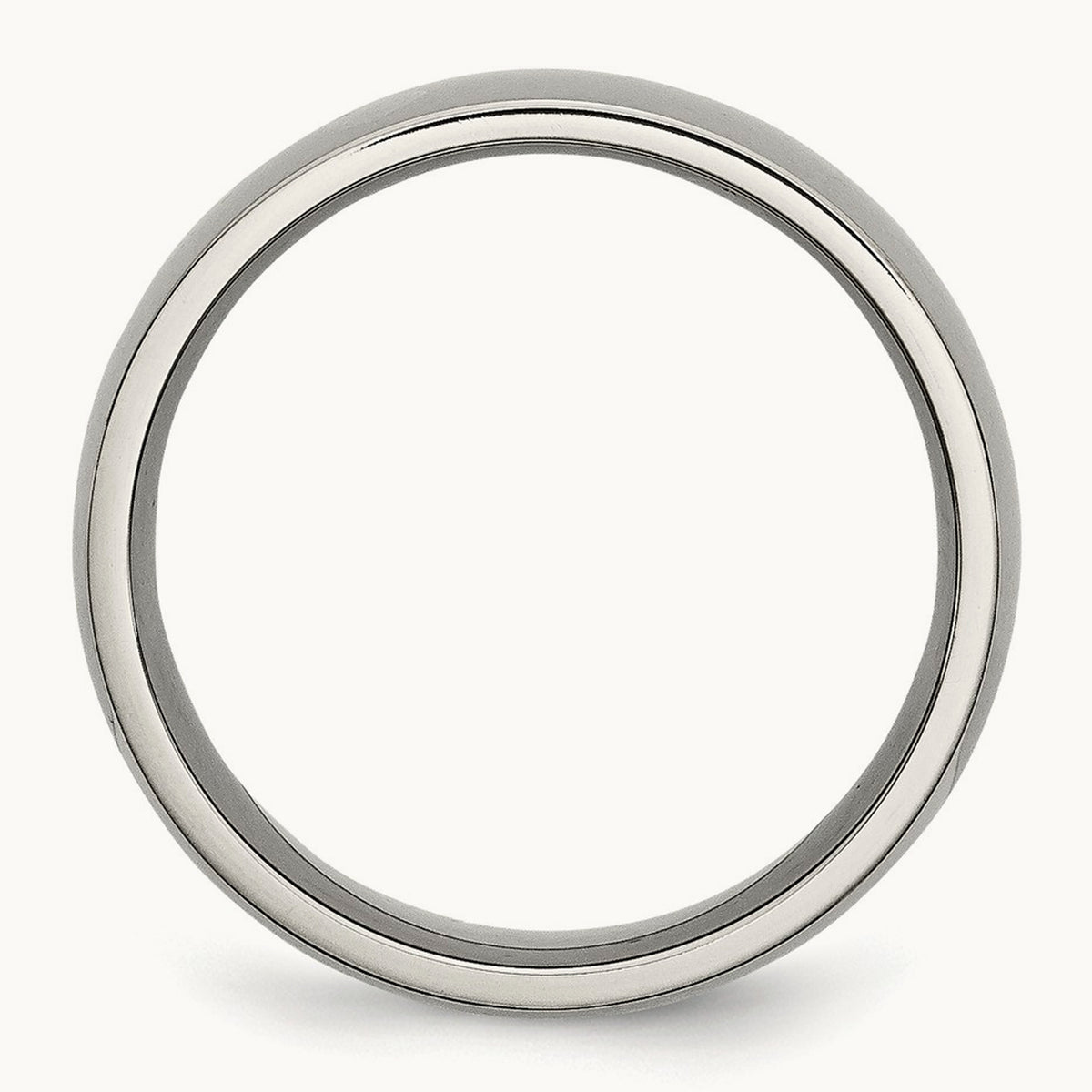 Polished Half Round Band — 8mm, 9