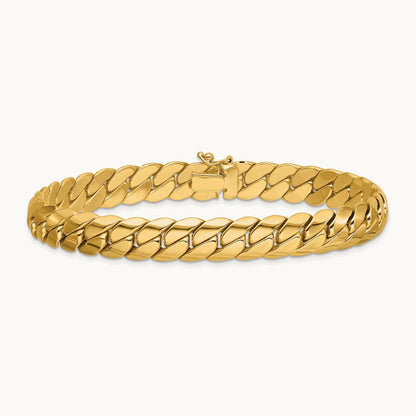 Polished Fancy Link Men's Bracelet — photo set