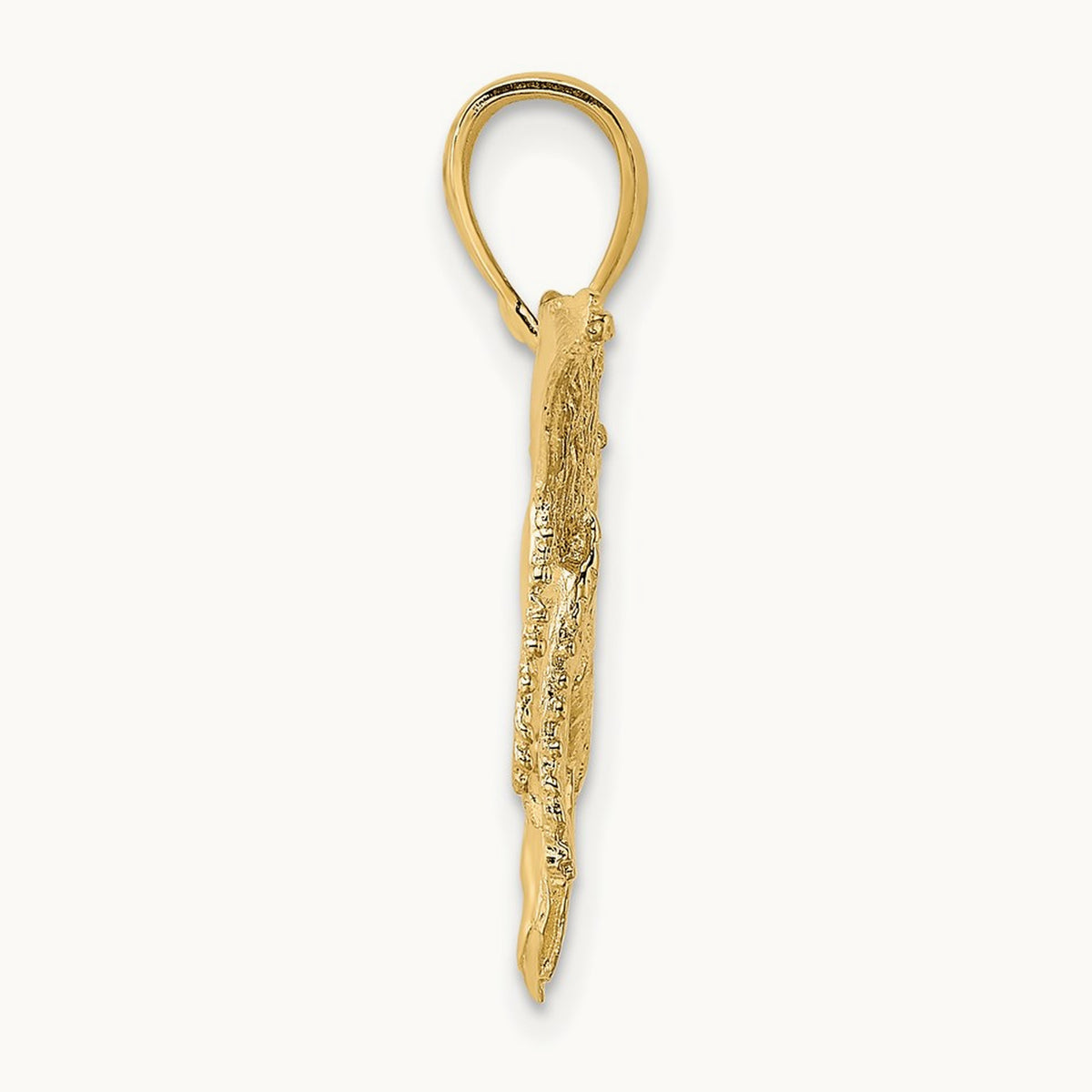 2-D Textured Whale Charm — photo set