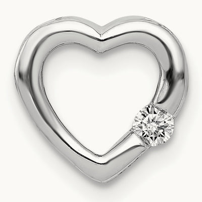 1/20ct. Diamond Heart Chain Slide — photo set