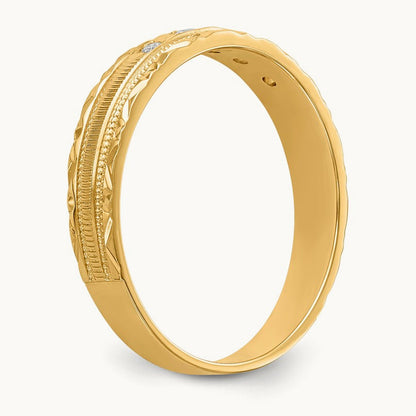 AA Quality Trio Ladies Complete Wedding Band, 14K