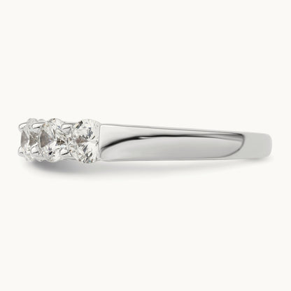 5-Stone Diamond Band, 14K White Gold