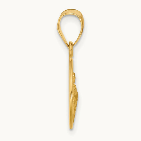 Polished and Satin Solid St Jude Thaddeus Medal — 21.2mm