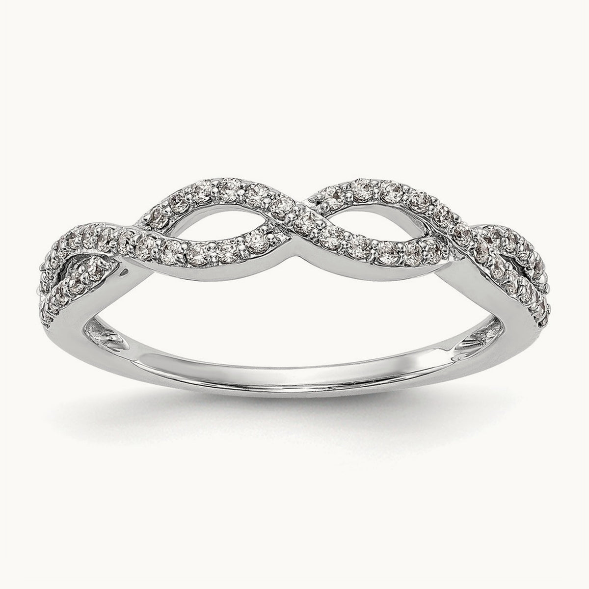 Diamond Band, 14K White Gold