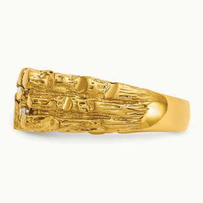 Natural Diamond Nugget Ring — 1/4 ct