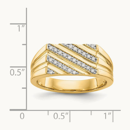 Diamond Mens Ring, 14K