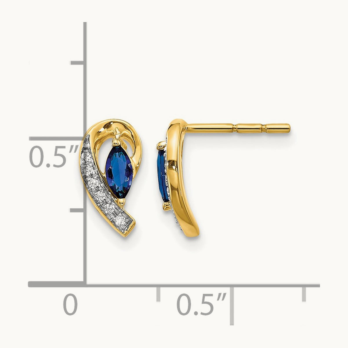 Diamond and Sapphire Earrings — photo set