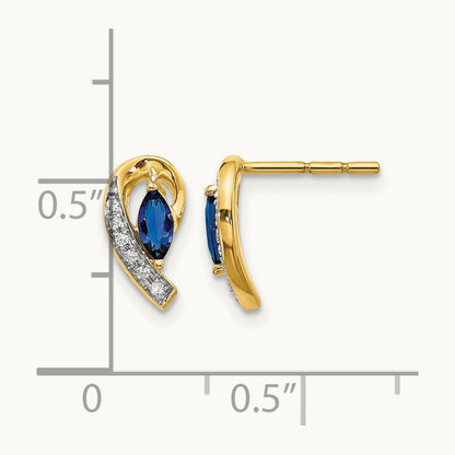 Diamond and Sapphire Earrings — photo set