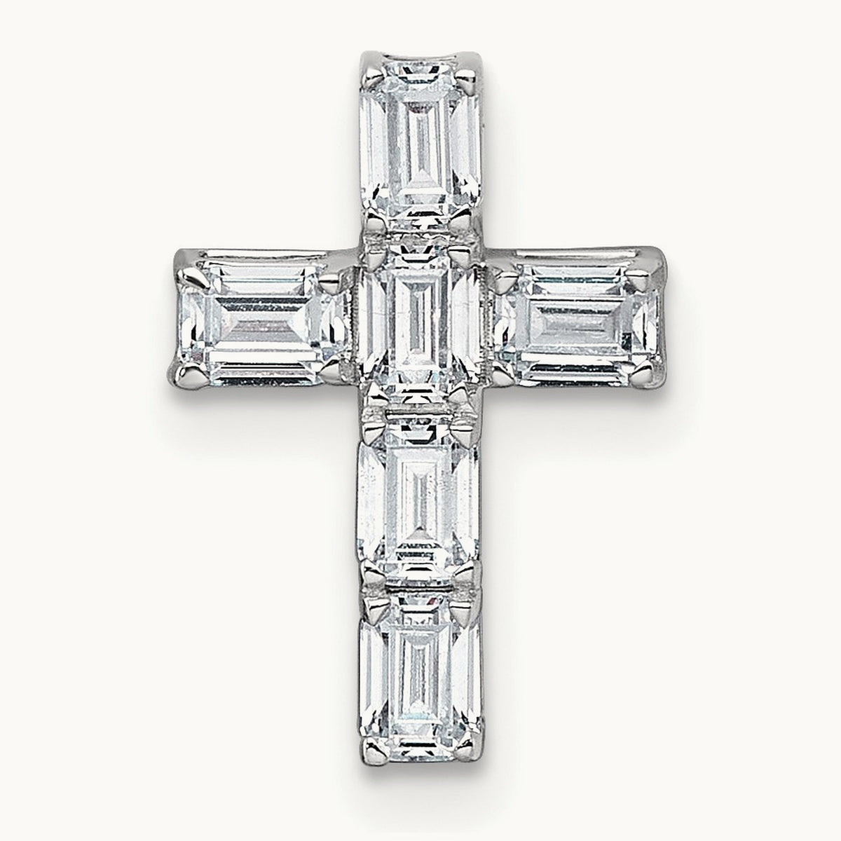 Cross Chain Slide Pendant, 3/4-4 5/8 ct Lab-Grown Diamond