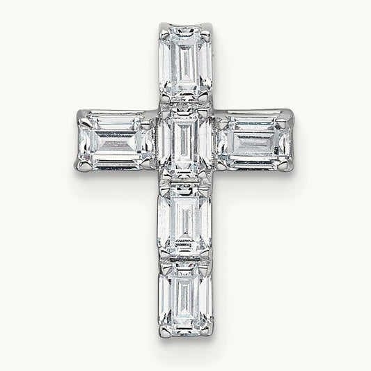 Cross Chain Slide Pendant, 3/4-4 5/8 ct Lab-Grown Diamond