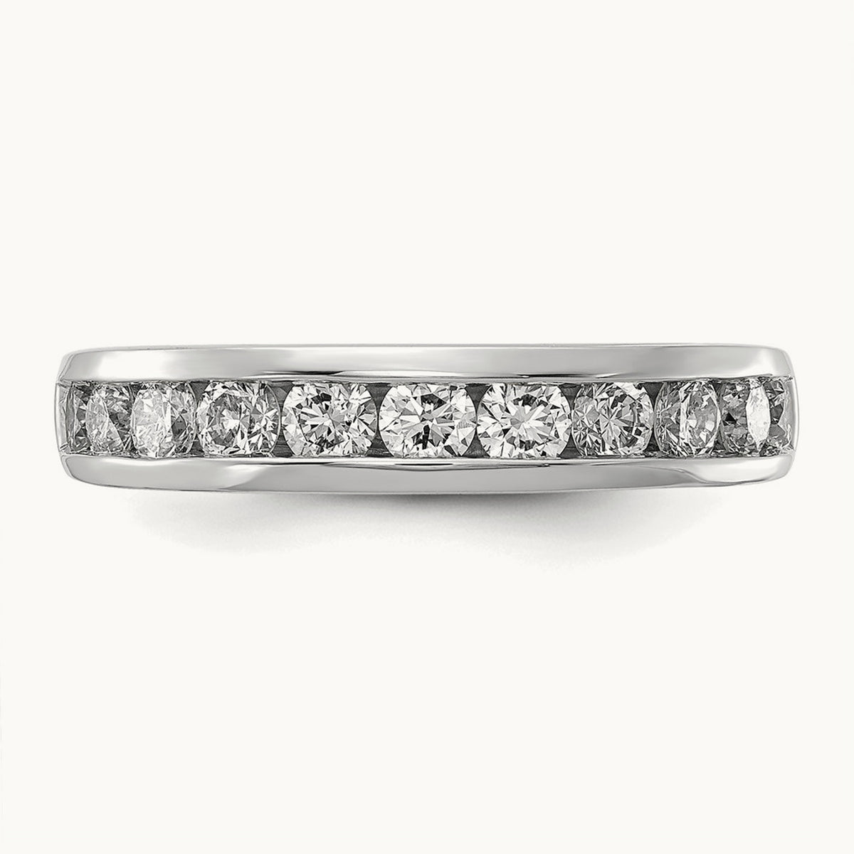 Channel Set Band, 0.10-1.00 ct tw Lab-Grown Diamond — 1 ct, 14K White Gold