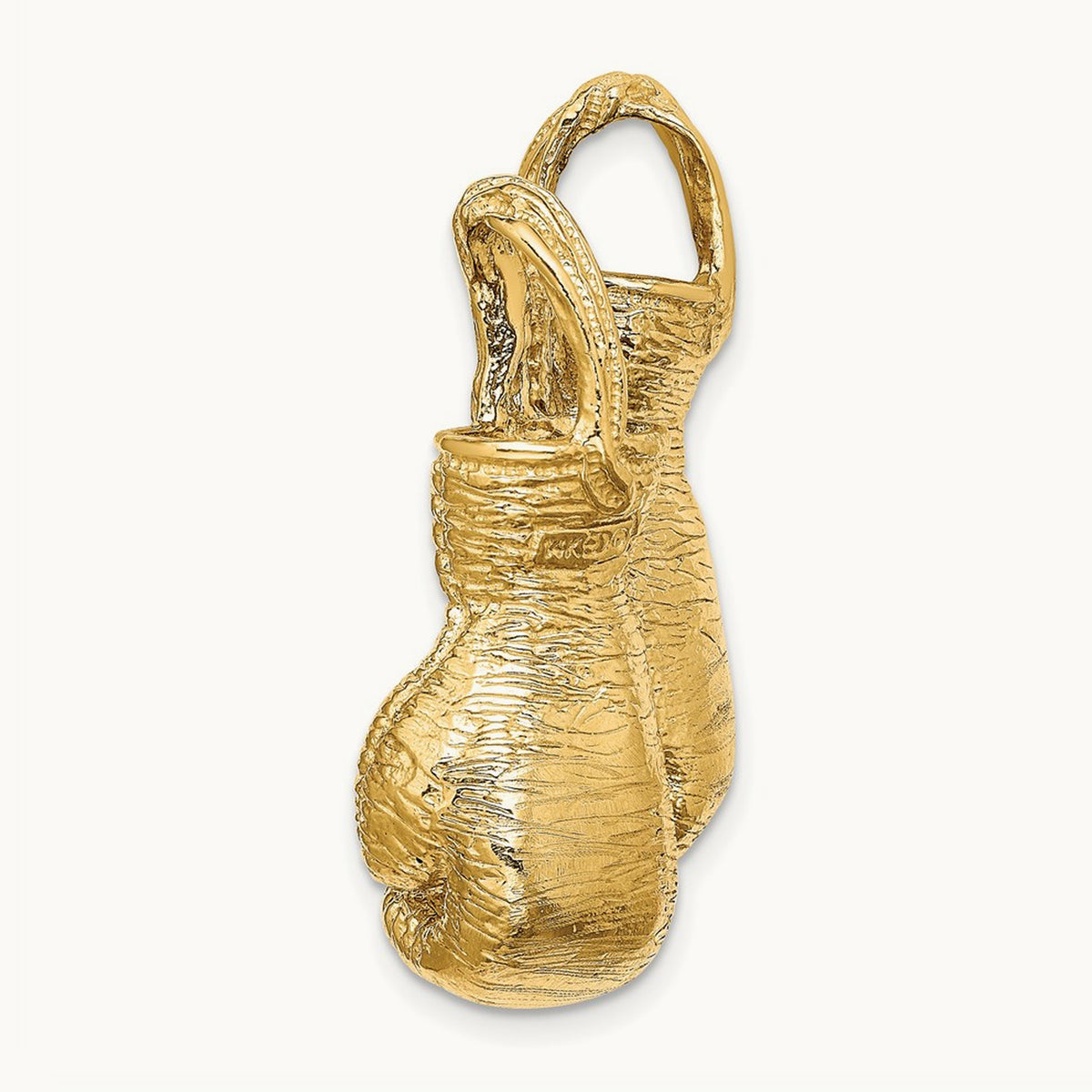 3-D Textured Double Boxing Gloves Slide, 14K