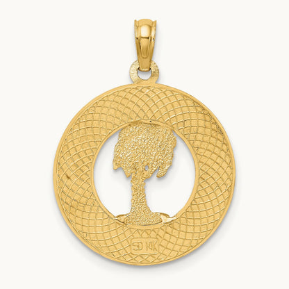 PAWLEYS ISLAND Palm Tree Charm, 14K