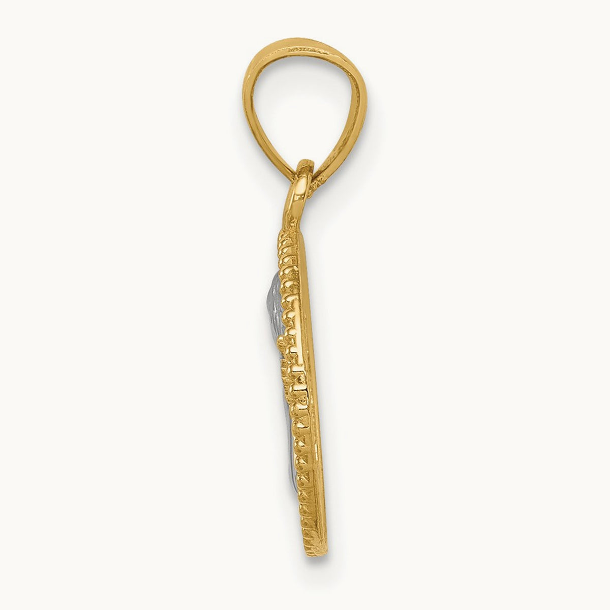 w/Rhodium Angel Pendant, 14K