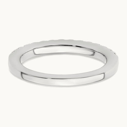 Diamond Wedding Band, 14K White Gold