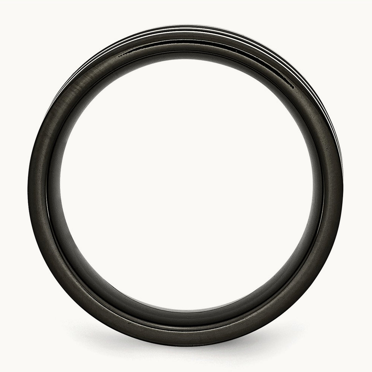 Polished Black IP-plated with Grey Carbon Fiber Inlay Band — photo set