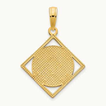 Fancy Celtic Knot Pendant, 14K Yellow Gold