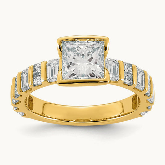 Princess Center Ring, 3.00 ct tw Lab-Grown Diamond