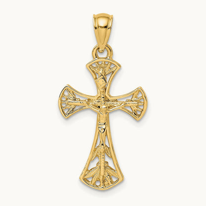 Crucifix Charm, 14K