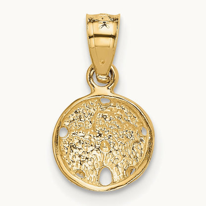 Sand Dollar Pendant, 14K